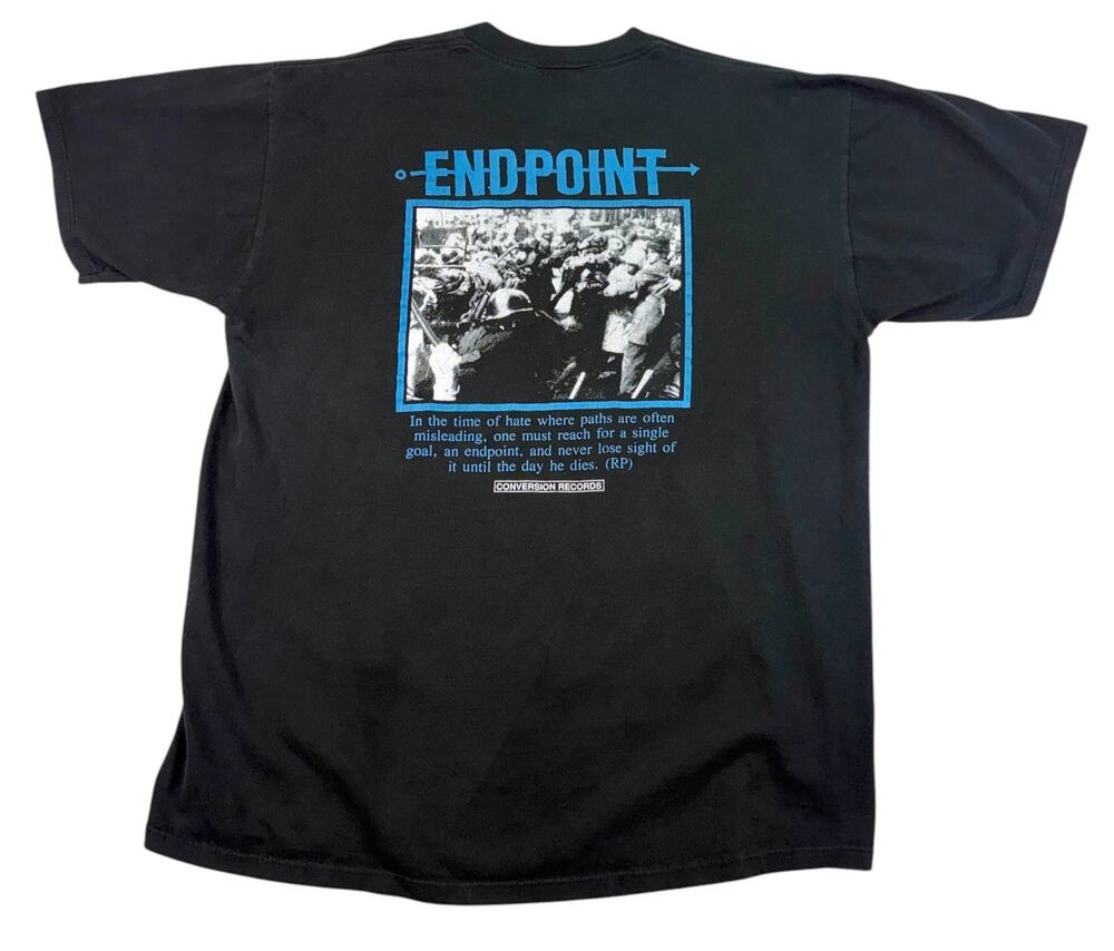 Vintage Endpoint T-Shirt Men's XL Hardcore Punk Conversion Records RARE